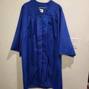 blue graduation gown blue 5'1"-5'3"